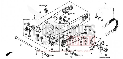 BRAS OSCILLANT CR80RBT de 1996